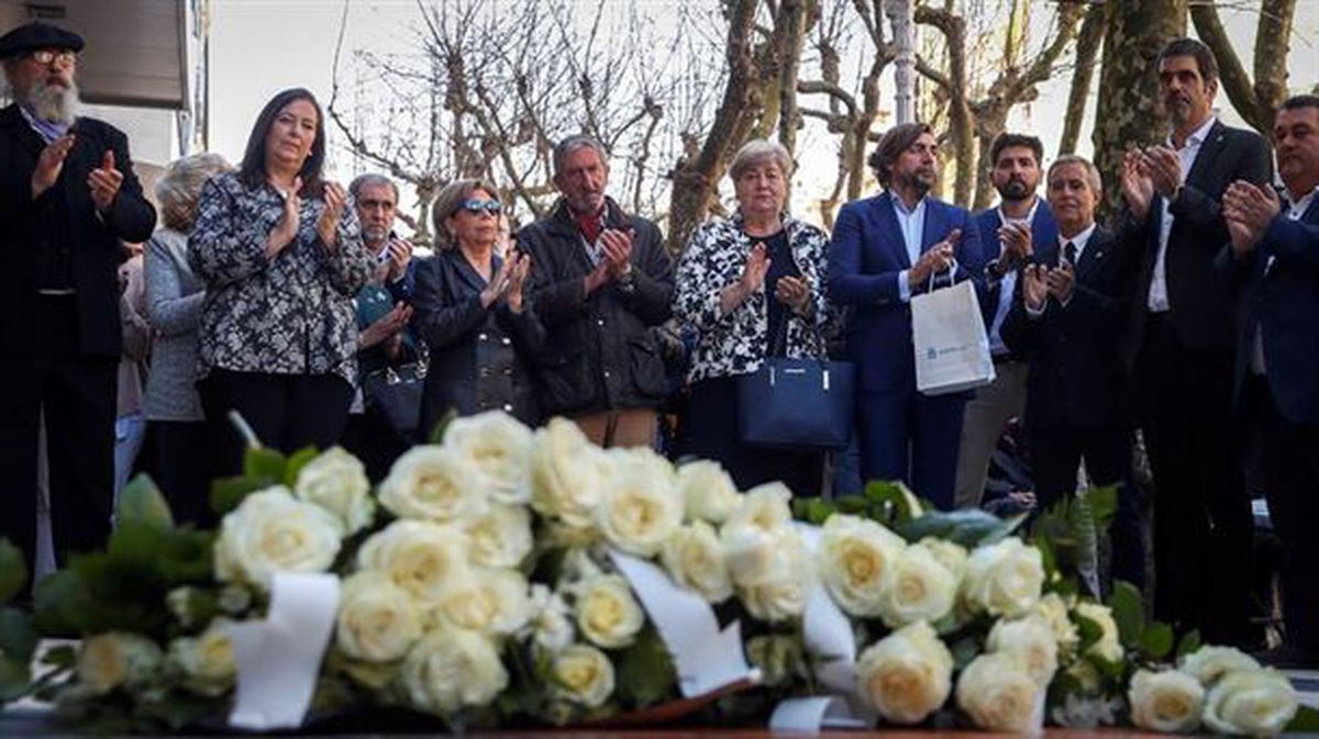 Homenaje a las vítimas de ETA en Donostia-San Sebastián. Foto: Efe