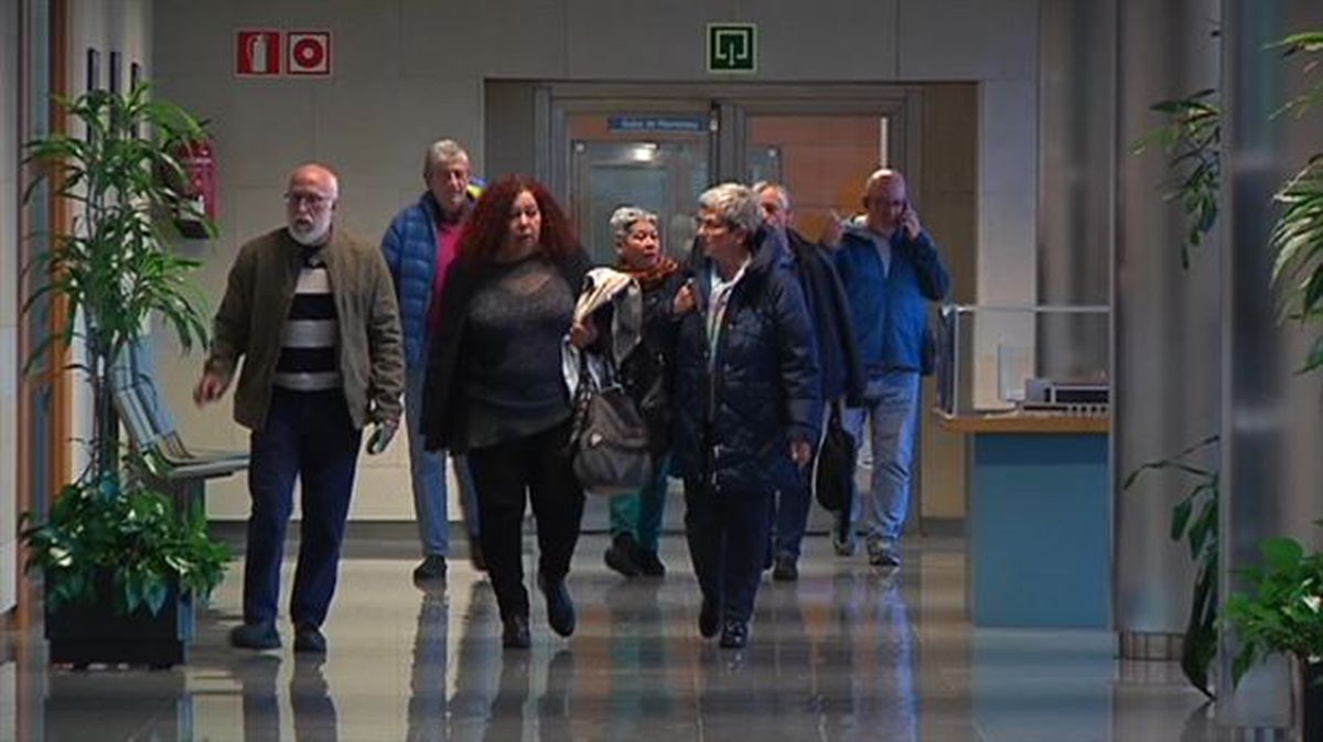 Movilización de los pensionistas en Bilbao.