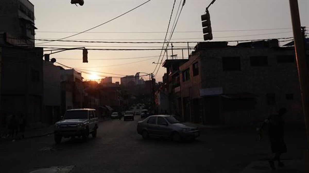 Calles sin luz en Caracas