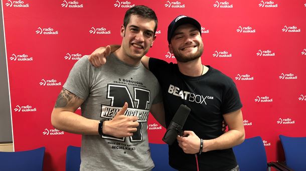 El subcampeón mundial de beatbox, B-Art, junto a Boris Orodreth. Foto: RE