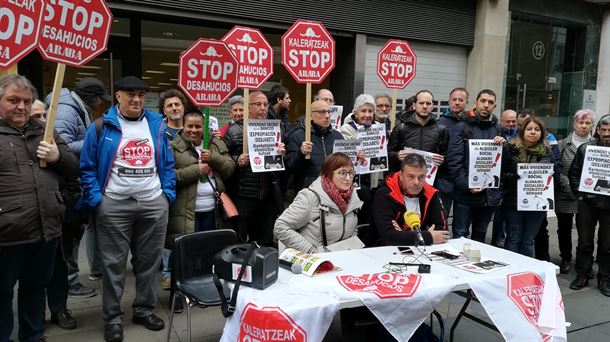 Rueda de prensa de Kaleratzeak Stop.