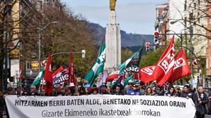 Rrepresetantes sindicales vascos ante el Primero de Mayo