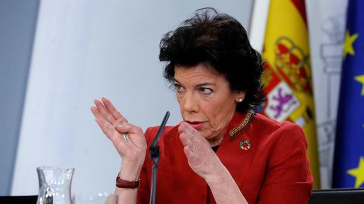 La portavoz del Gobierno español, Isabel Celaá. Foto: EFE/Juan Carlos Hidalgo