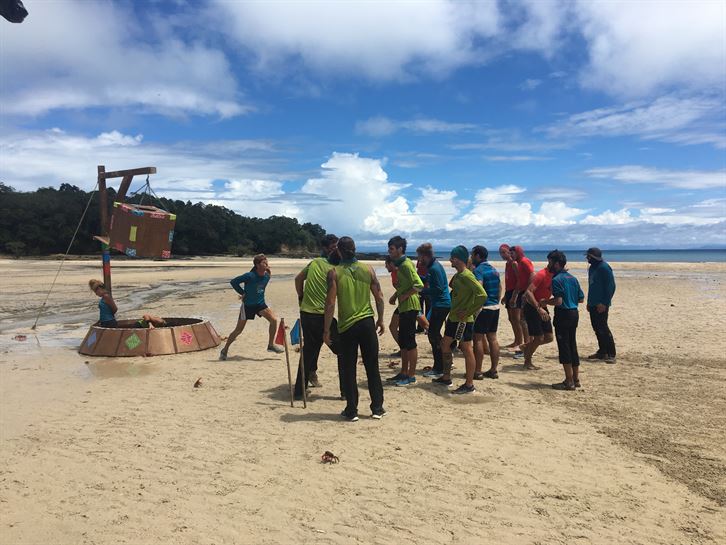 Los equipos, en el Juego de los Cangrejos