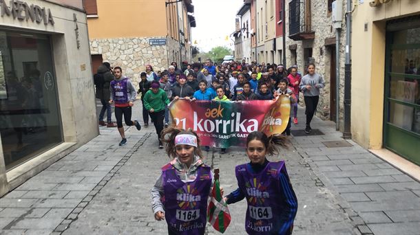 Korrika en su paso por Alegria-Dulantzi.