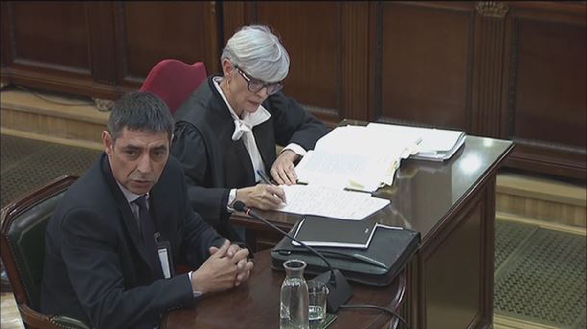Josep Lluís Trapero durante el juicio del 'procés'