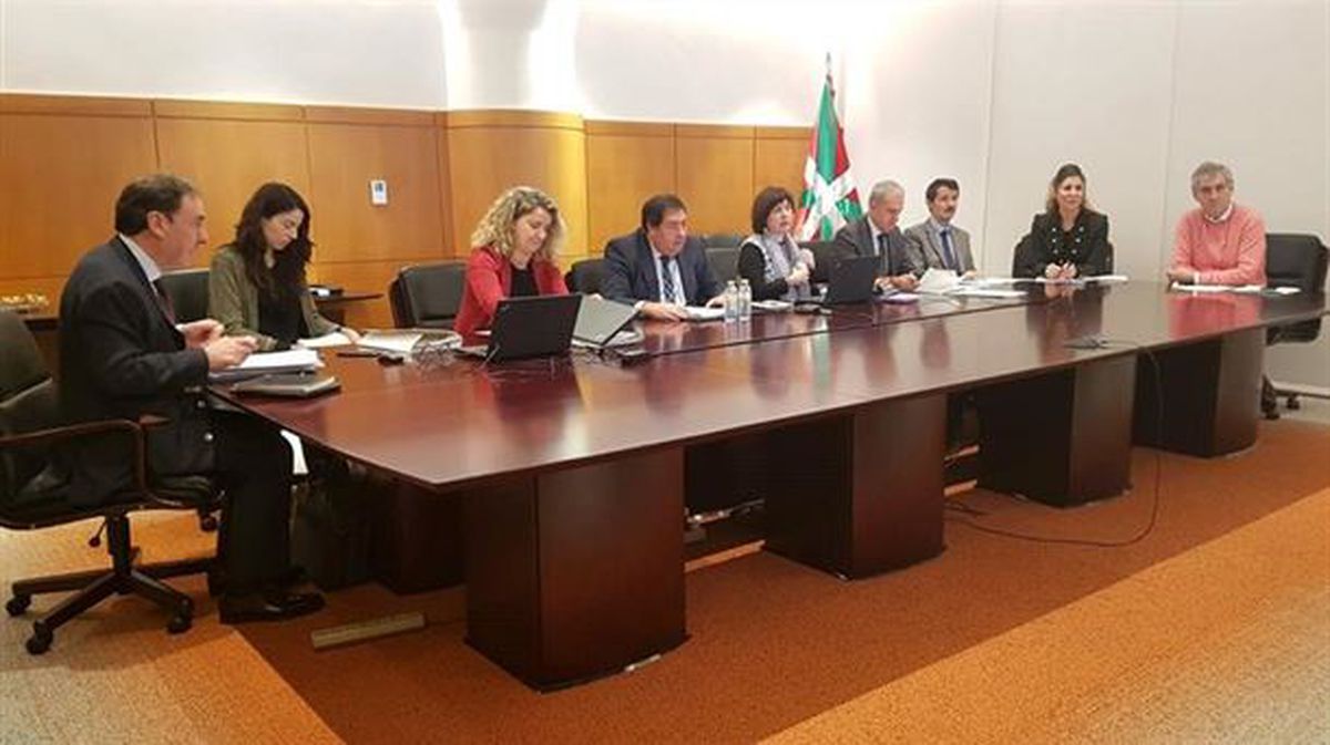El equipo negociador del Gobierno Vasco