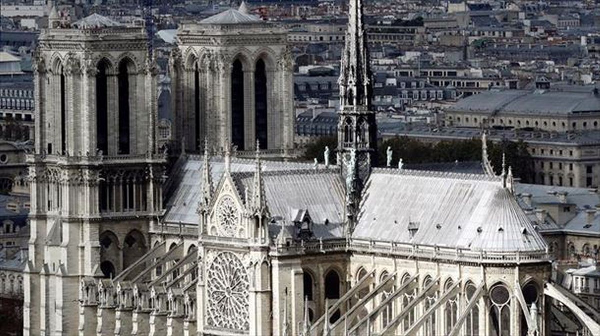 Notre Dame, 2019ko apirilaren 15eko sutearen aurretik. 