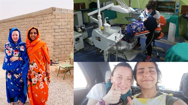 4 futuras higienistas dentales llevan su proyecto de fin de grado al Sáhara