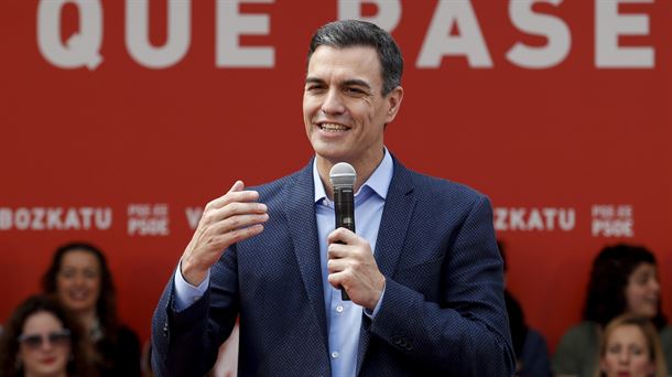 Pedro Sanchez PSOEko buruzagia.