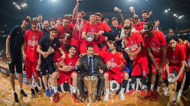 CSKA de Moscú, campeón de la Final four 2016 en Berlín.
Foto: Euroleague.net