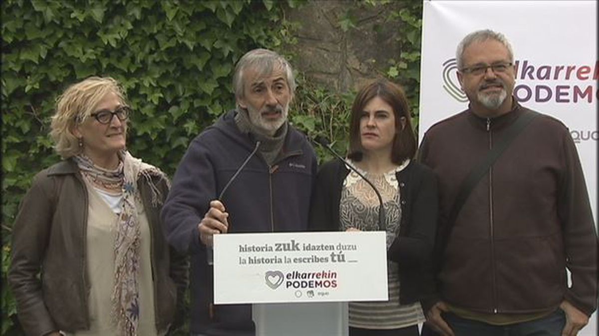 Acto de campaña de Elkarrekin Podemos en el Artzain Eguna de Ordizia