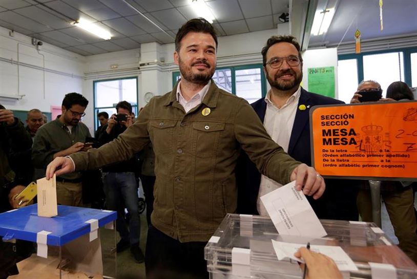 Gabriel Rufian. Foto: EFE