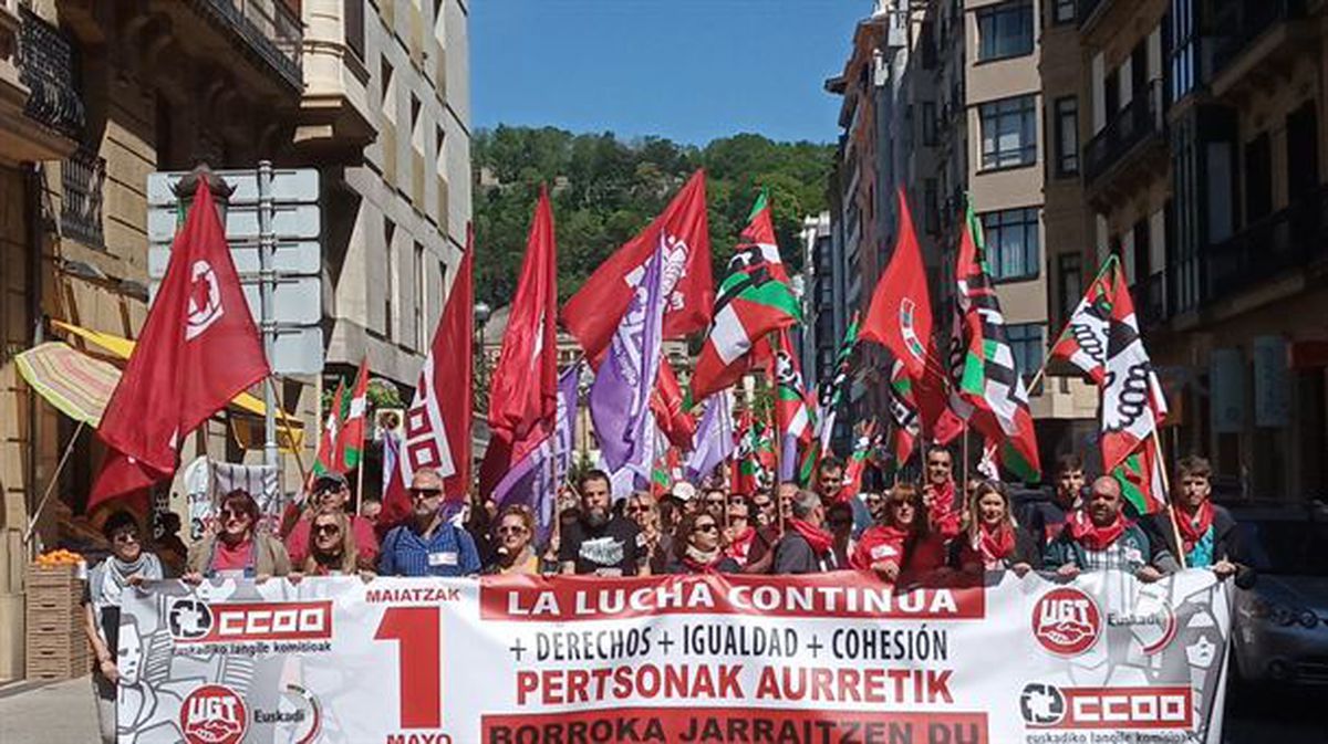 Manifestación del 1 de mayo de 2019. Foto: CCOO Euskadi