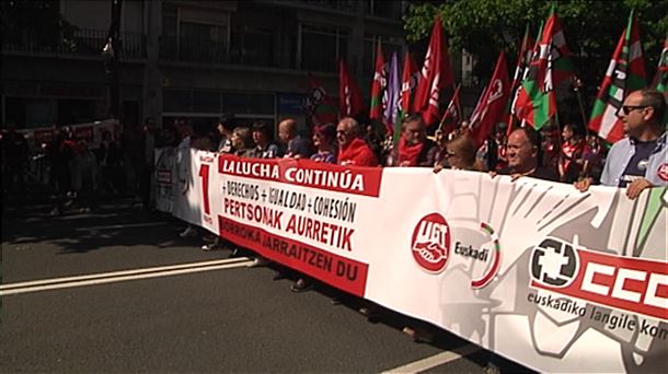 CCOO y UGT celebran de forma conjunta el primero de mayo.