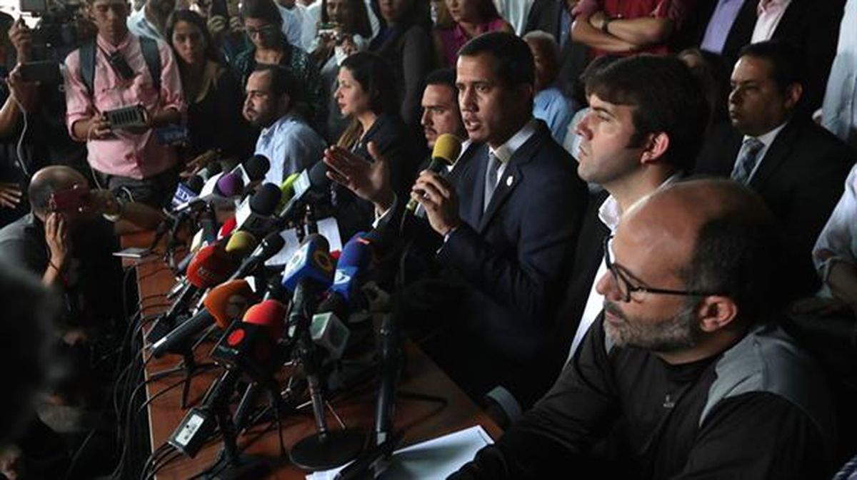 Juan Guaido Venezuelako Batzar Nazionaleko presidentea.