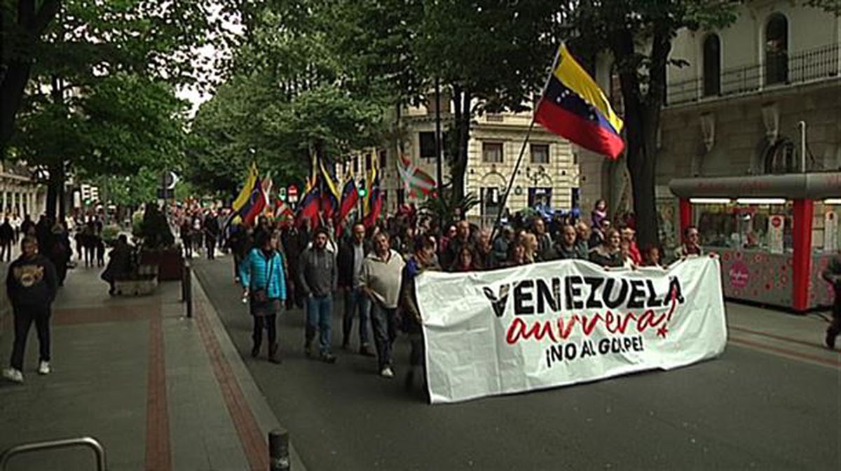 Imagen de la manifestación de Bilbao. 