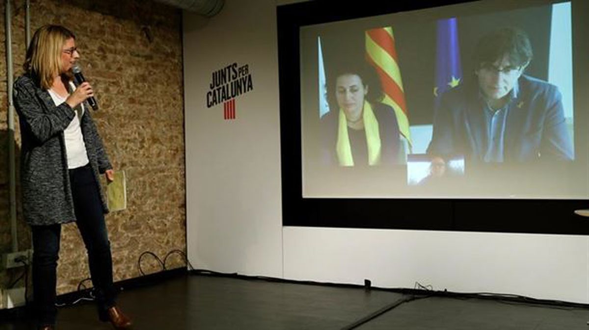 Videoconferencia de Carles Puigdemont
