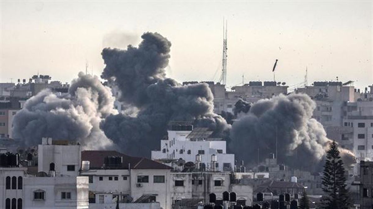 Ataque israelí contra Palestina. Foto: Efe