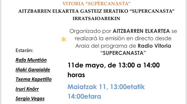 El sábado 11 de mayo "Supercanasta" desde Araia