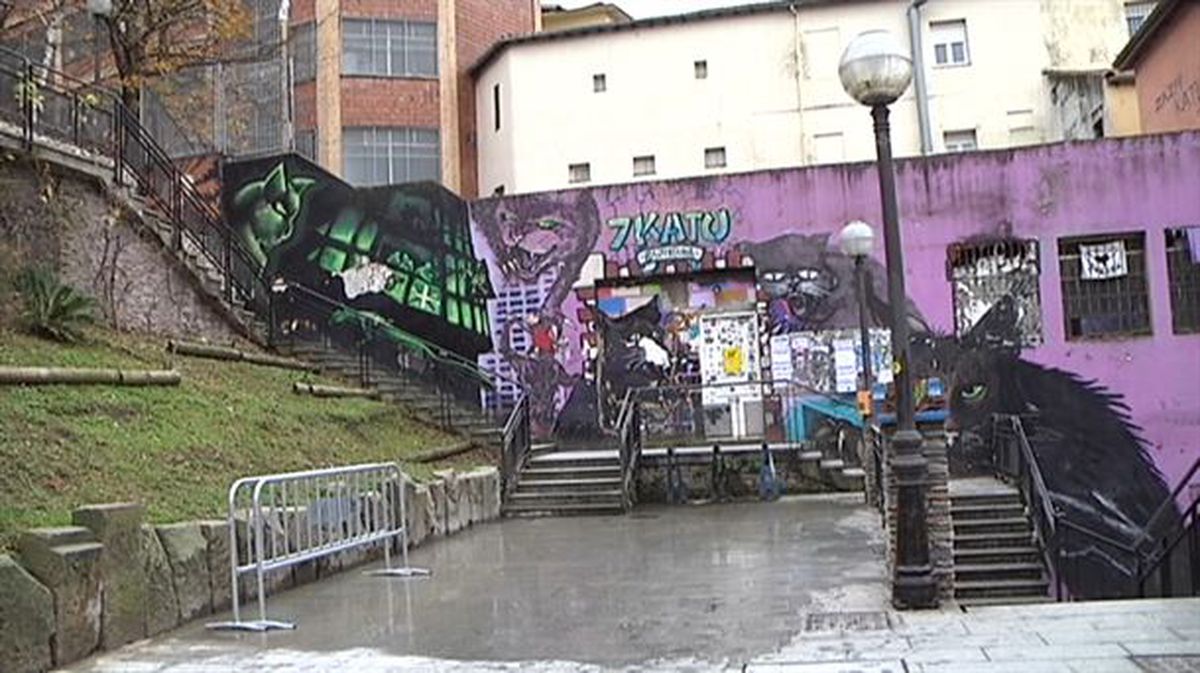 Escaleras de Solokoetxe, en Bilbao.