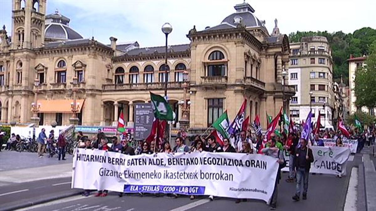 Manifestación en San Sebastián