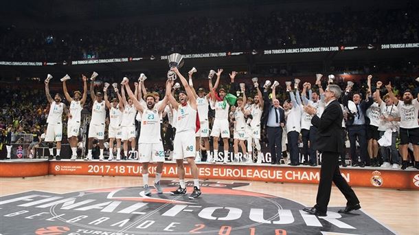 Real Madrid, campeón de la Euroliga 2018. Foto: Euroleague.net