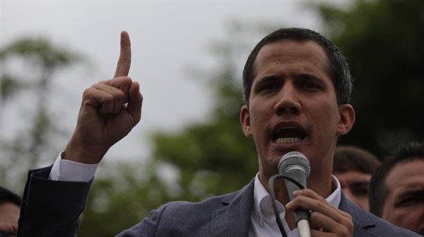 Juan Guaidó durante un acto