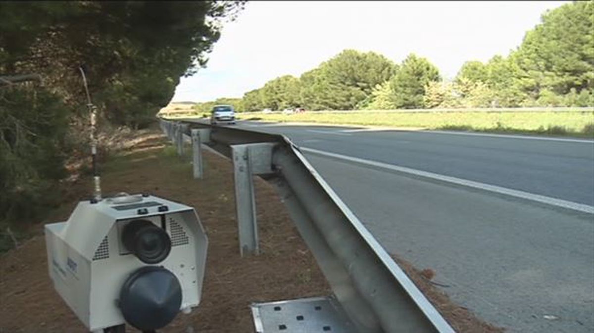 Radar en una carretera de Navarra