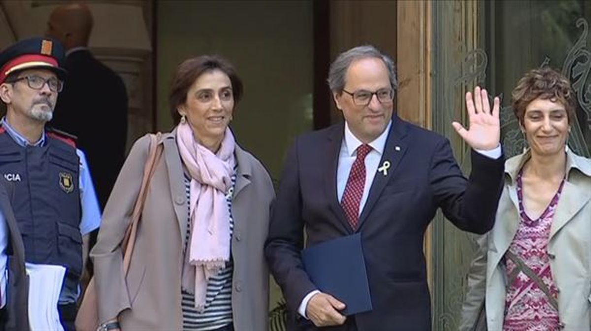 Torra iritsi da Kataluniako Justizia Auzitegi Nagusira lazo horiengatik deklaratzeko