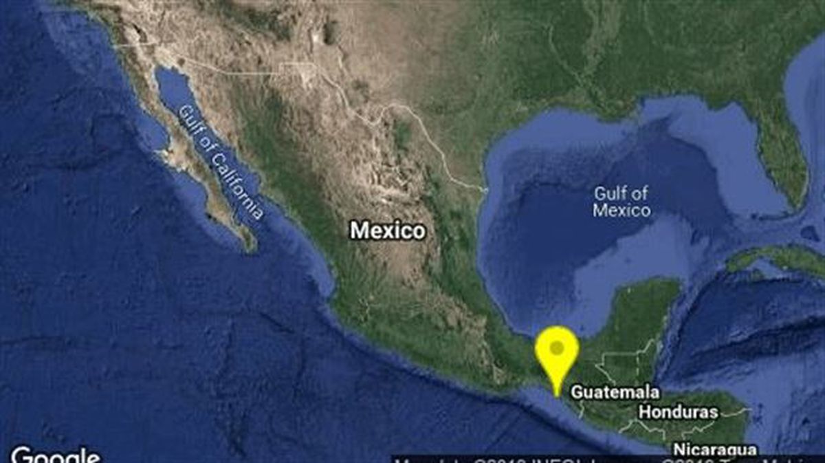 4,6 graduko lurrikara Mexikon, 2019ko maiatzaren 16an: Pijijiapan mendebaldean