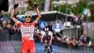 Últimos dos kilómetros de la 6ª etapa del Giro: vencedor, Masnada; líder, Conti