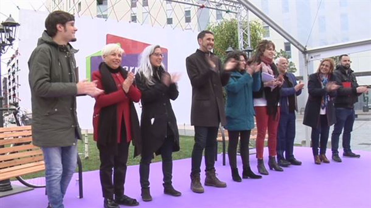 Foto de todos los candidatos de Elkarrekin Podemos