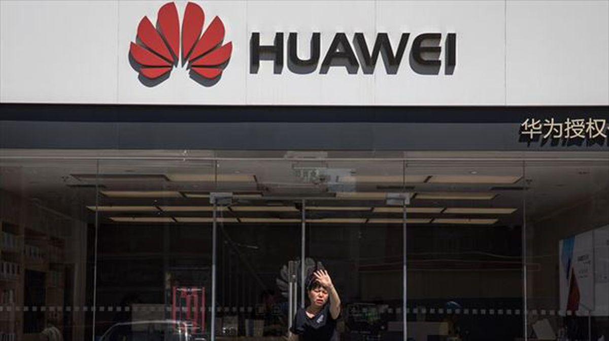 Un establecimiento de la compañía Huawei en Pekin. 
