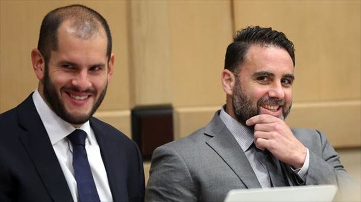 Pablo Ibar y Joe Nascimiento en el juicio de mayo de 2019. 