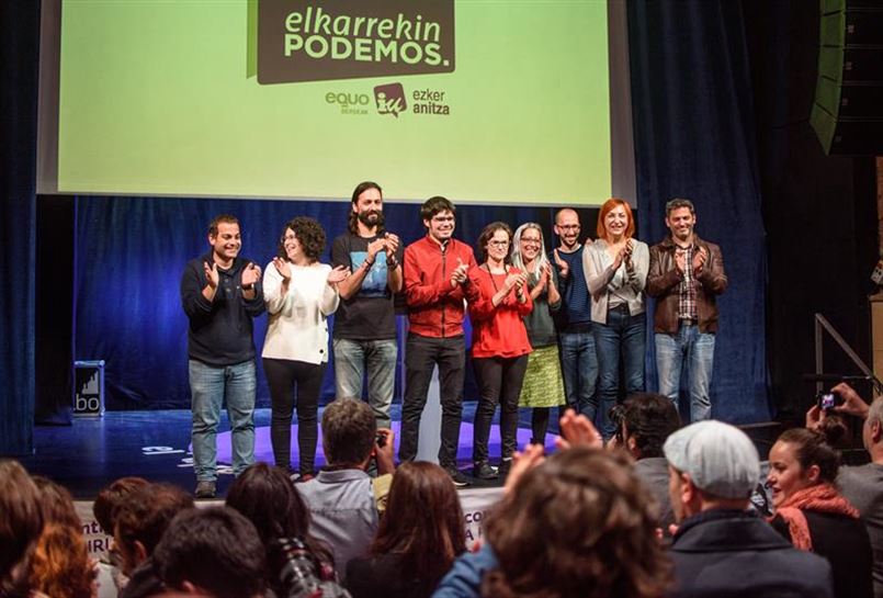 Elkarrekin Podemoseko ekitaldia. Argazkia: EFE