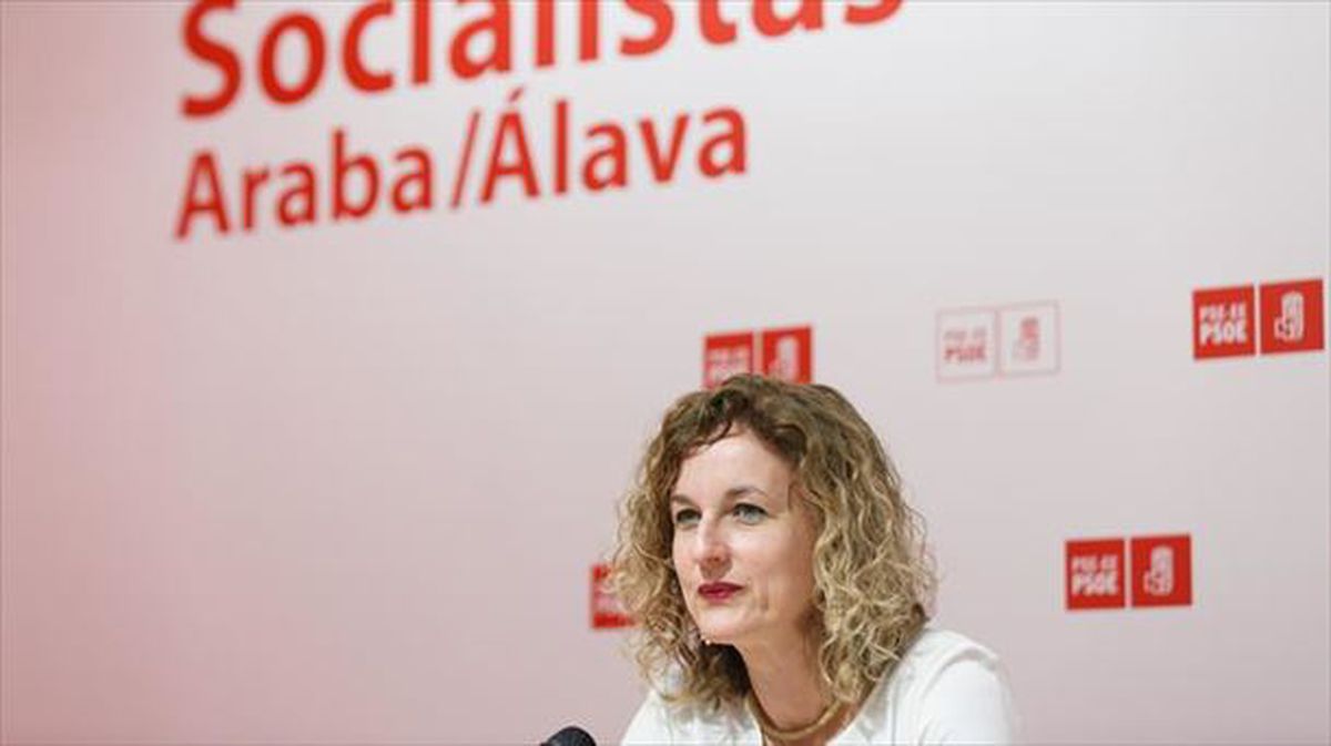 La secretaria general del PSE-EE de Álava, Cristina Gonzále. Foto: Efe