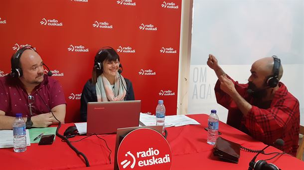 Iñigo Lejarza, Miriam Duque y Alberto Sinpatrón