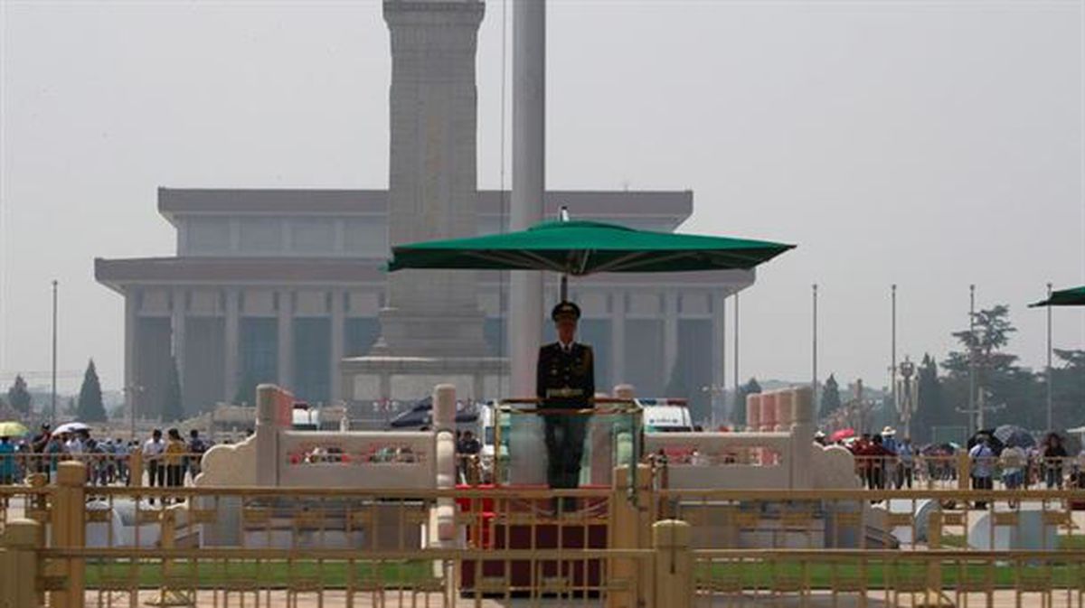 Tiananmen plaza Pekinen (Txina)