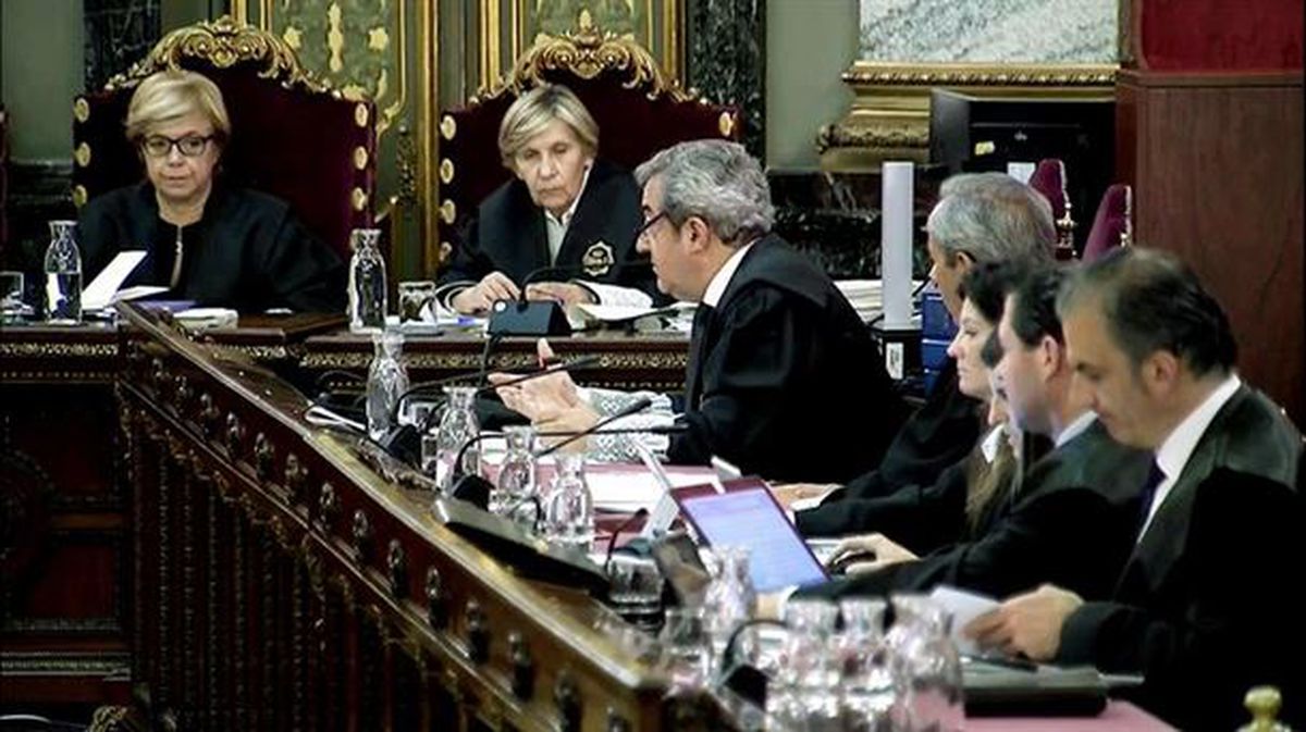 El fiscal Zaragoza durante el juicio del procés.