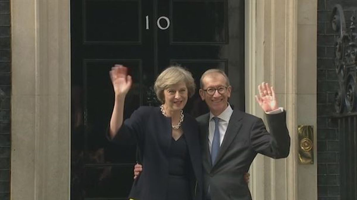 Theresa May junto a su marido Phil, en una imagen de archivo