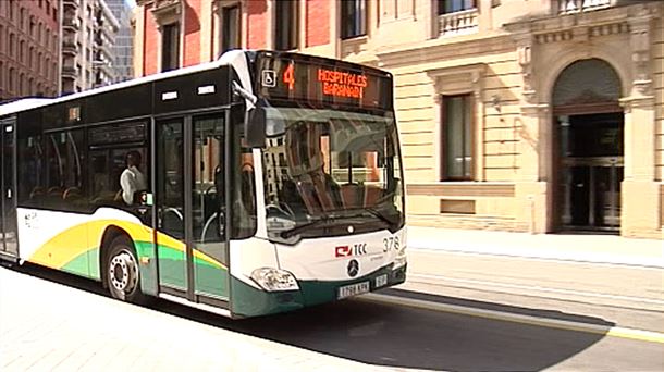 Una villavesa en Pamplona. 