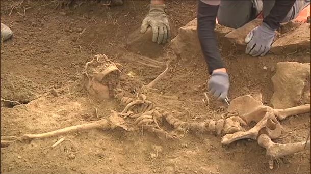 Exhumación en Gamiz-Fika