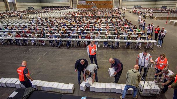 Reparto de exámenes en una convocatoria de empleo público