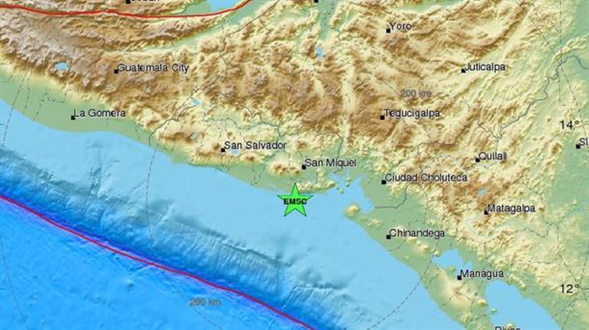 El epicentro ha tenido lugar a 119 kilómetros de San Salvador. 