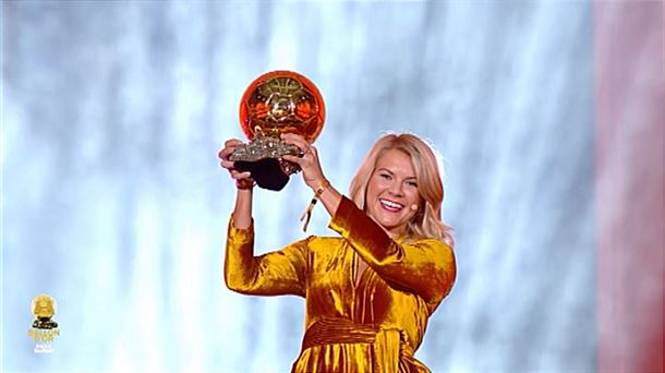 Ada Hegerberg, ganadora del Balón de Oro 2018. Foto de archivo