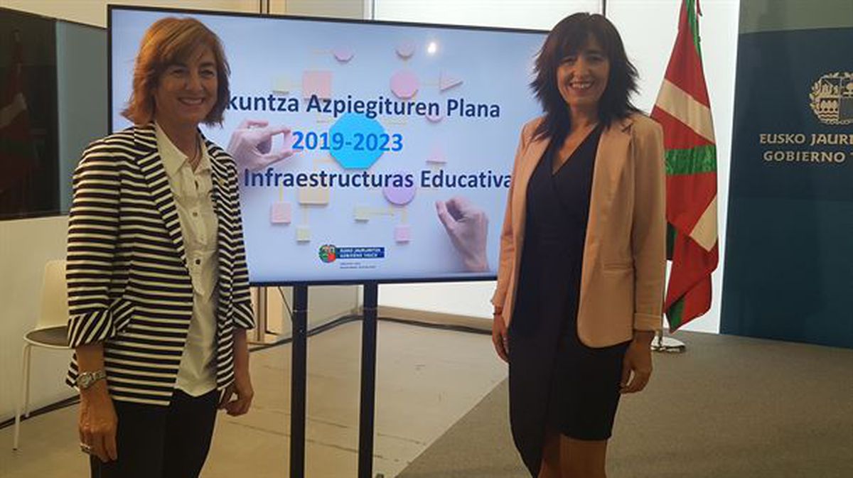 Uriarte y Garamendi en la presentación del Plan de Infraestructuras Educativas