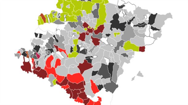 Nafarroako udal hauteskundeen mapa