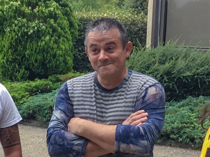 Andoni, en Miramon, antes de la final. (Foto: EiTB)