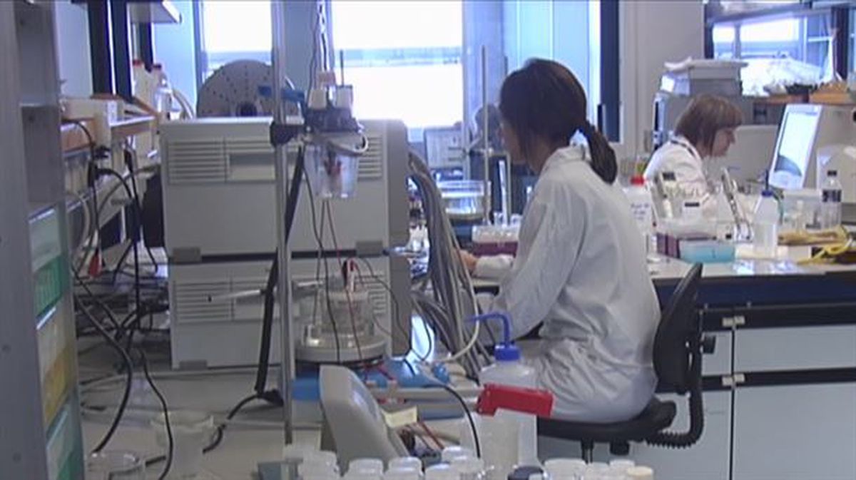 Varias mujeres trabajando en un laboratorio. 